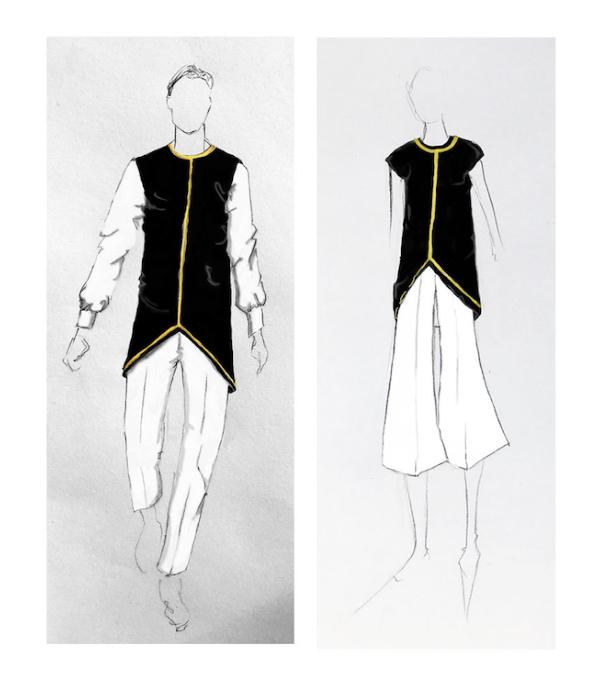 diseño de uniformes para SOMOS, el restaurante del Hotel Barceló Torre de Madrid