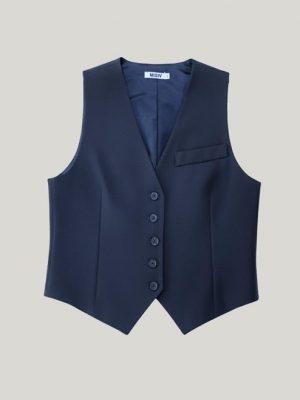 Chaleco Sofía Navy Frontal