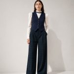 Pantalón ancho cuadros