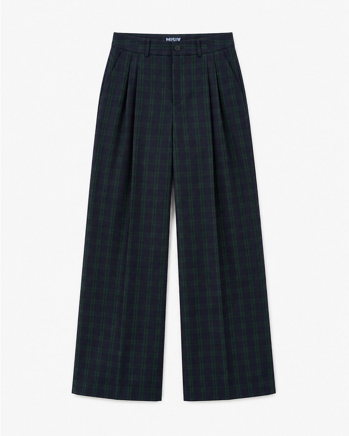 Pantalón ancho cuadros