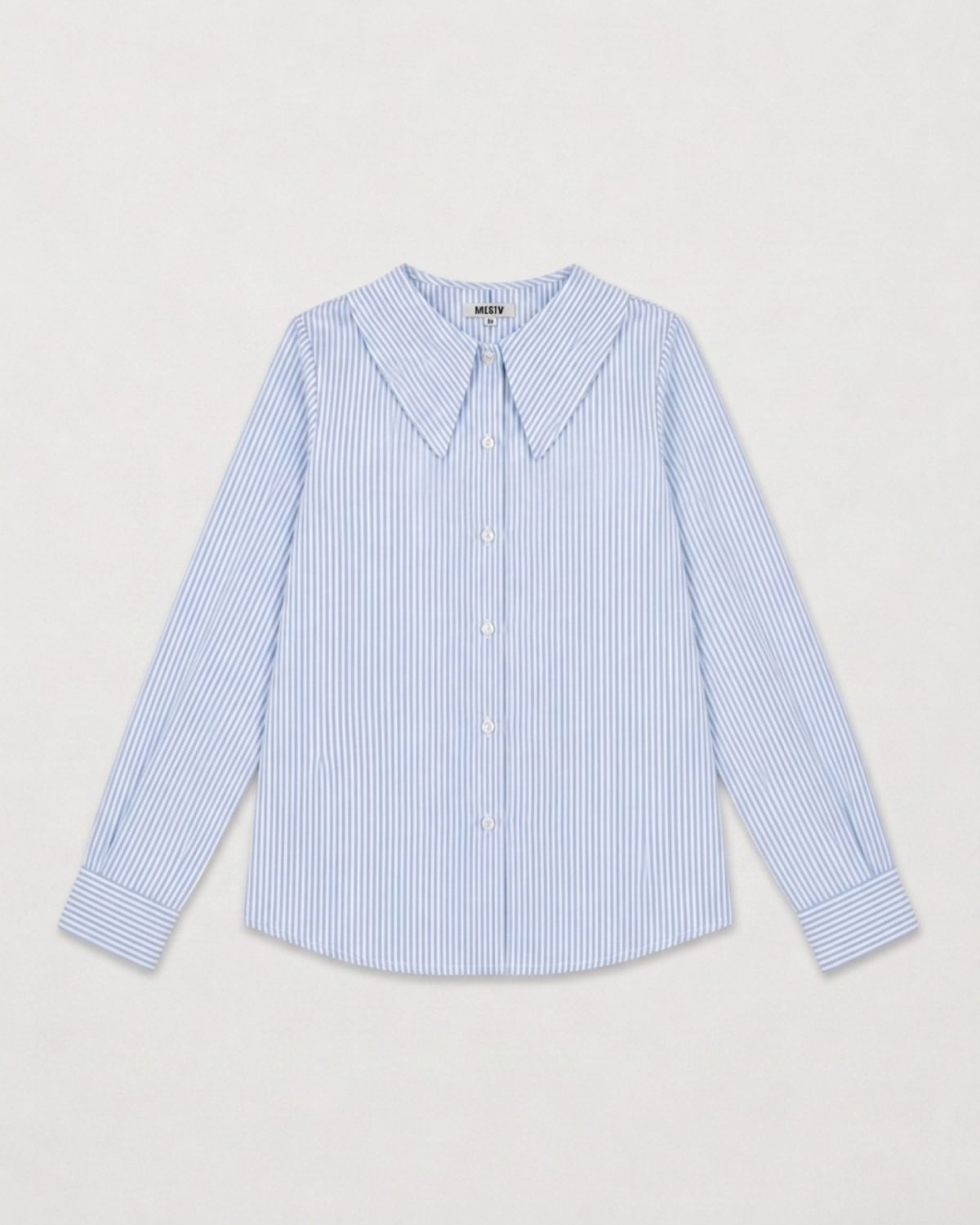 Camisa celeste cuello bobo