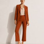 Pantalón flare terracota