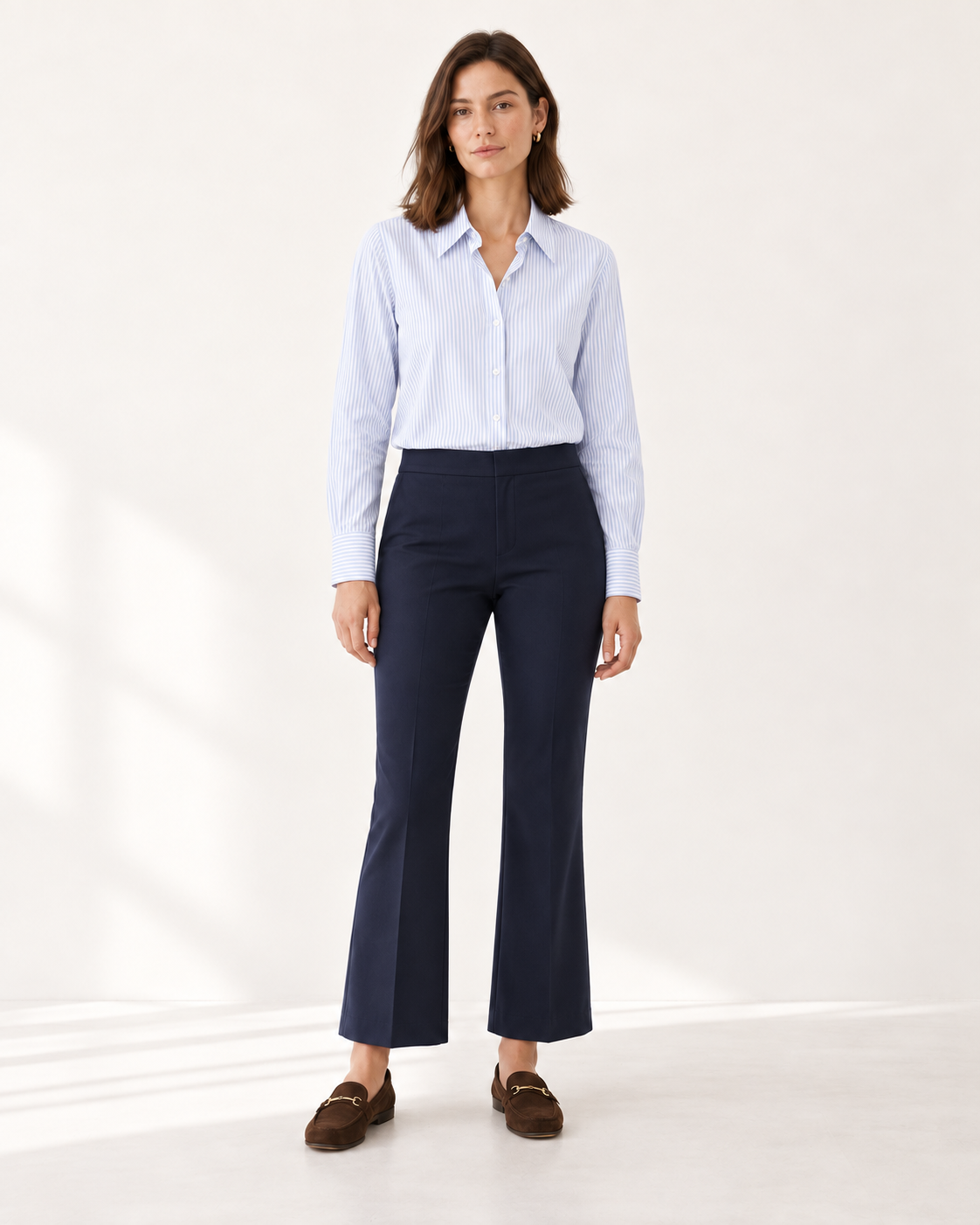 Pantalón flare azul marino