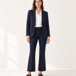 Pantalón flare azul marino